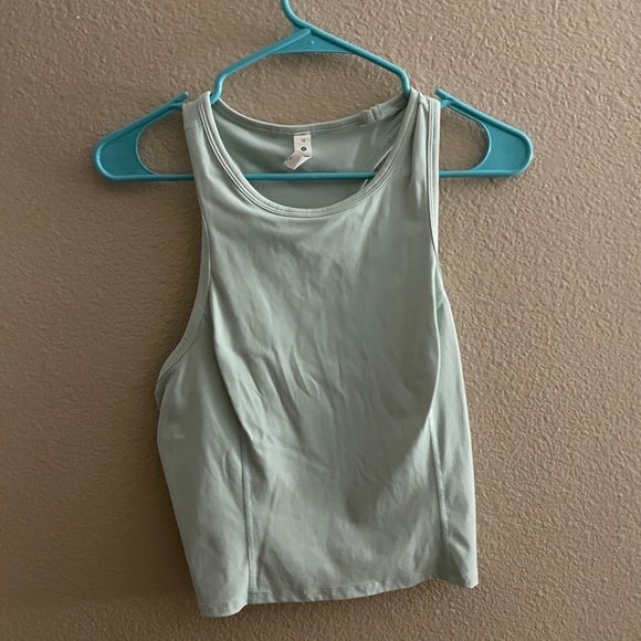 Nulux™ Racerback Cropped Run Tank Top - Picture 2 of 3